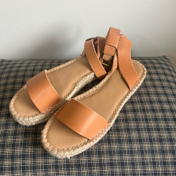 Madewell Soludos Tan Espadrille Sandals - Picture 1 of 5